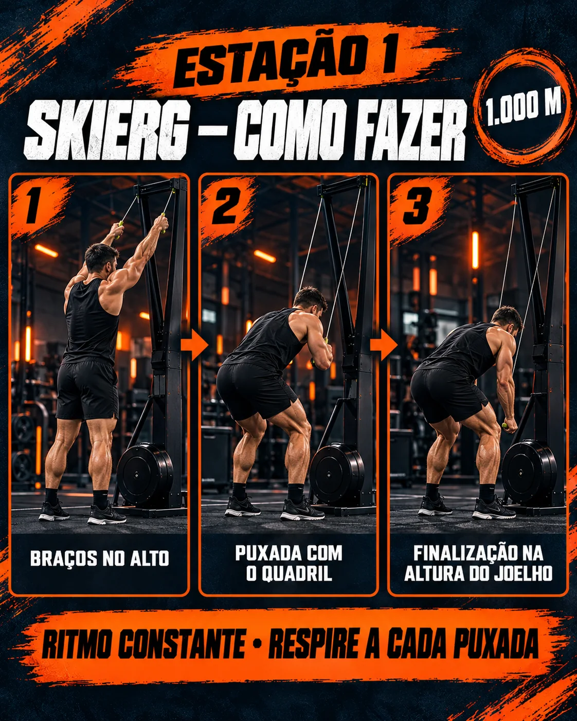 SkiErg: como fazer em 3 passos